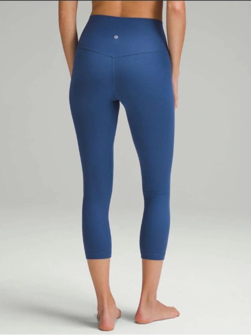 NWT Lululemon Align Ribbed HR Crop 23" Leggings Pitch Blue size- 12